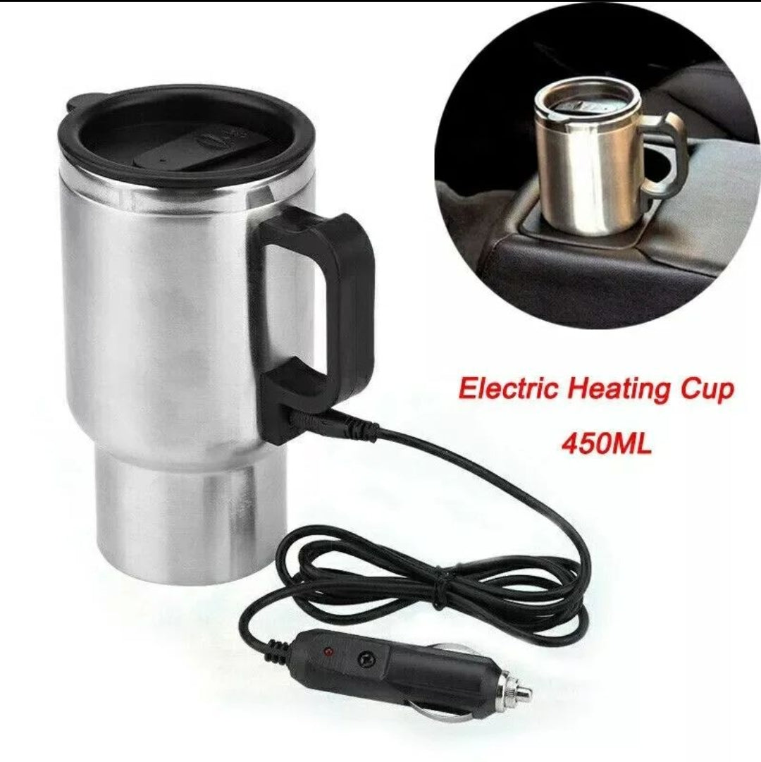 Stainless steel electric car heating cup