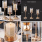 Luxury European golden candle holders