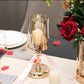 Luxury European golden candle holders