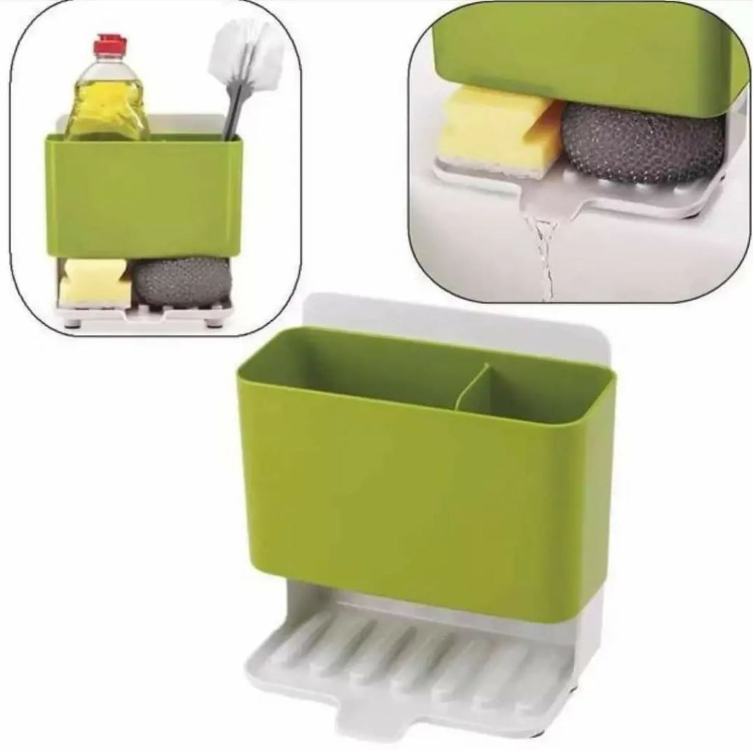 2 compartment multipurpose sink organizer