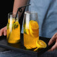 Bedside night water bottle with glass