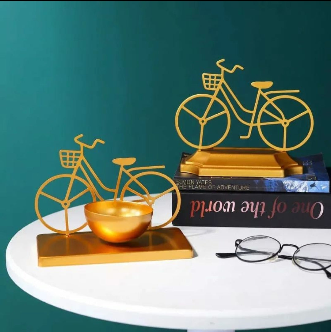 Nordic style creative golden bicycle decoration