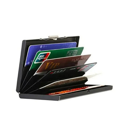 Card Holder with 6 Compartments