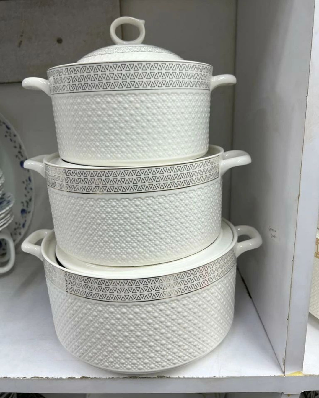 3pc Ceramic Serving Bowls