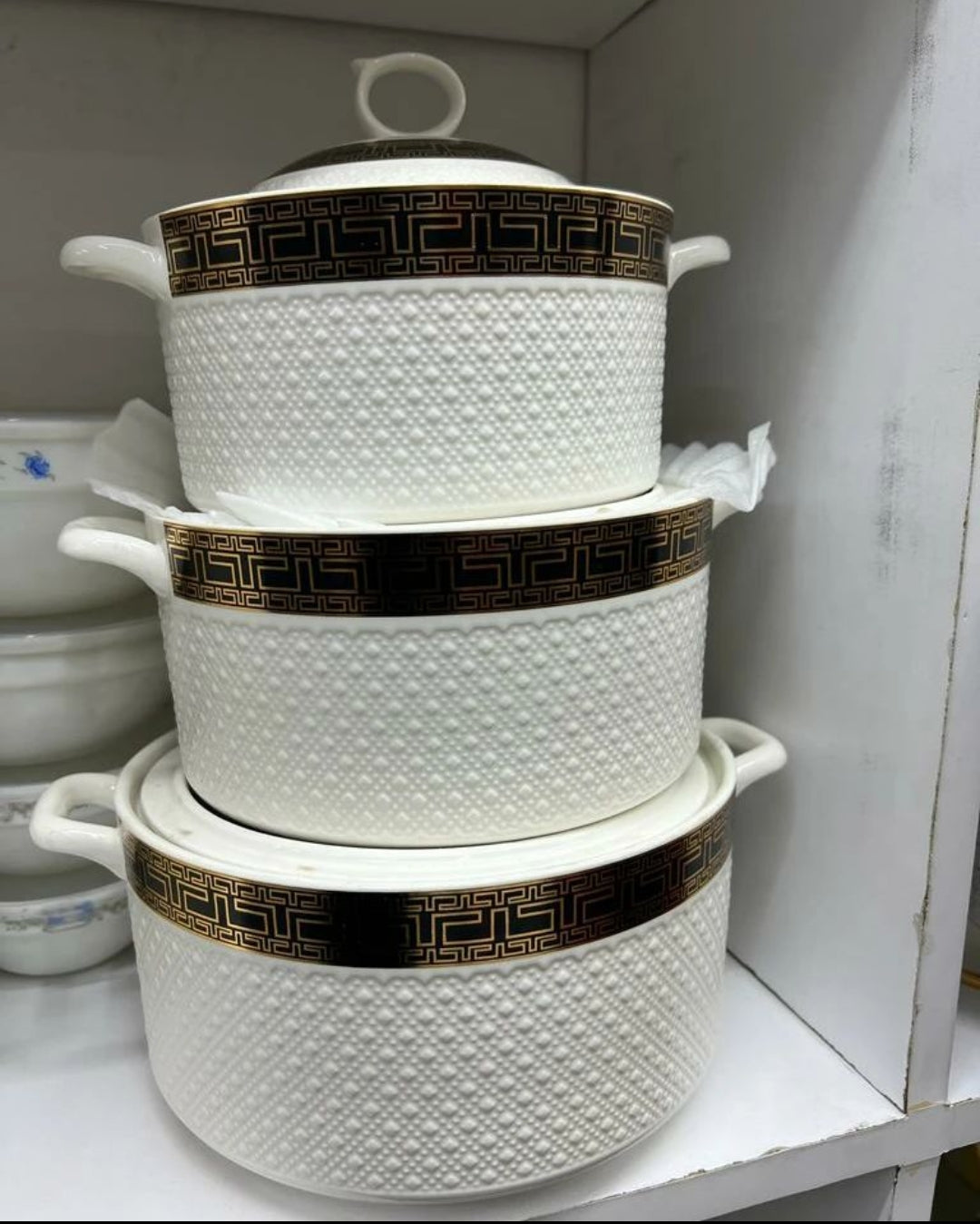 3pc Ceramic Serving Bowls