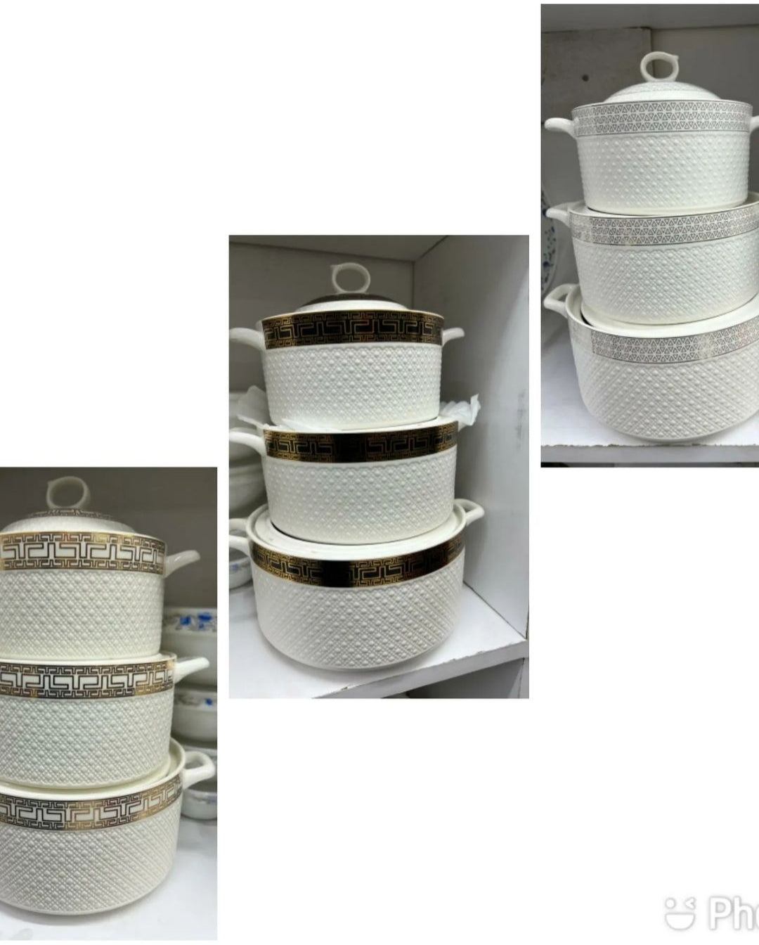 3pc Ceramic Serving Bowls