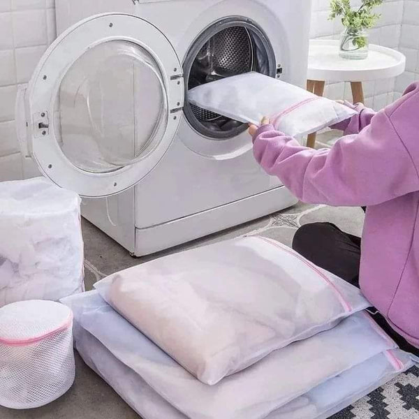 6-in-1 Laundry Mesh Bags – Polyester Clothes Protection Bags with Zipper for Washing and Drying
