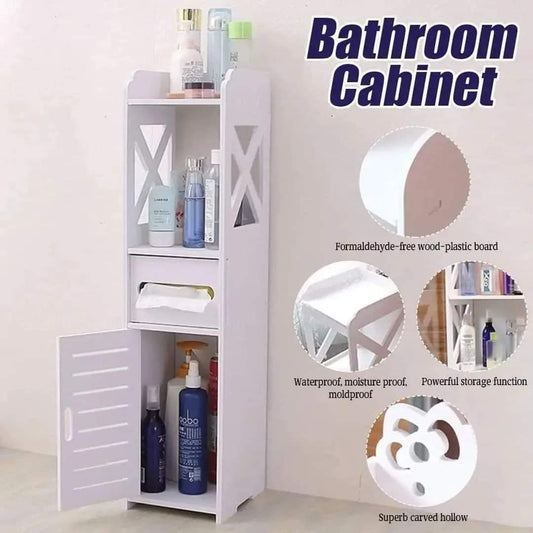 Floor standing waterproof bathroom organizer