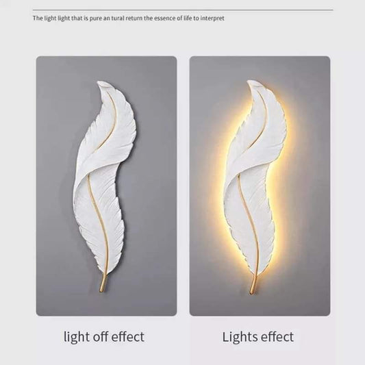 Minimalist Nordic creative feather light