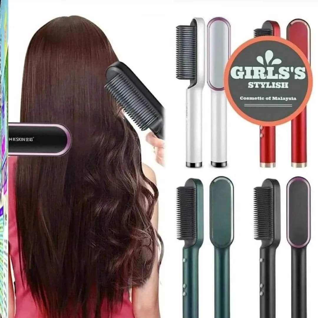 Professional Hair Straightener  Hair Curler Brush Hair Comb Straighteners Curling Hair
