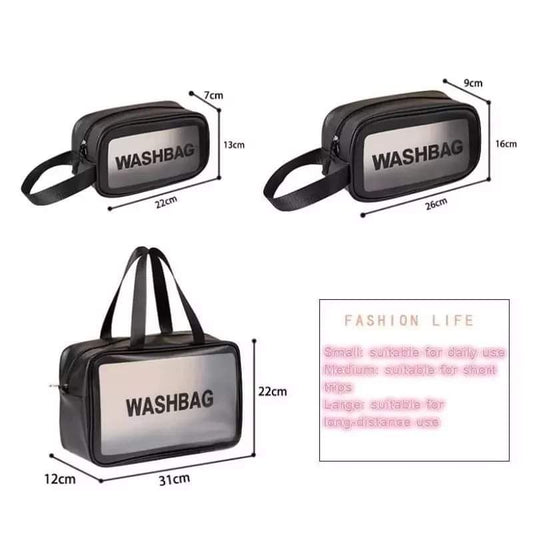 3 in 1 Waterproof cosmetics/wash bags