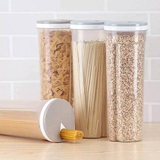 Plastic spaghetti jars