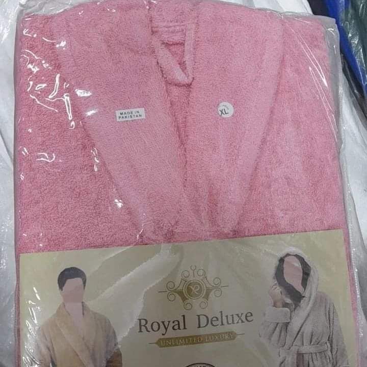 Cotton terry bathrobe, light pink, available in Nairobi, Kenya